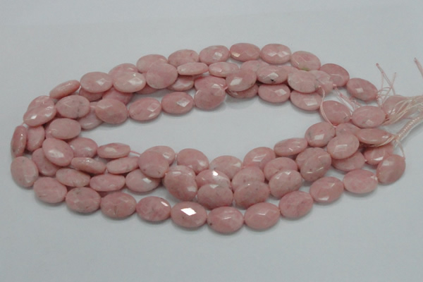 COP72 15.5 inches 13*18mm faceted oval natural pink opal beads