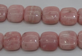 COP79 15.5 inches 12*12mm square natural pink opal gemstone beads