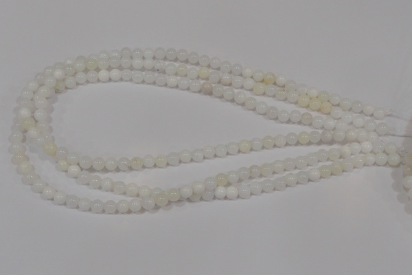 COP900 15.5 inches 6mm round natural white opal gemstone beads