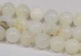 COP902 15.5 inches 10mm round natural white opal gemstone beads