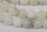 COP903 15.5 inches 12mm round natural white opal gemstone beads