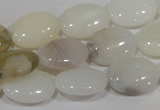 COP907 15.5 inches 13*18mm oval natural white opal gemstone beads