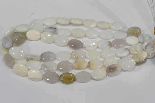 COP908 15.5 inches 15*20mm oval natural white opal gemstone beads