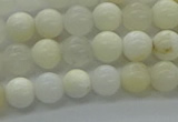 COP921 15.5 inches 6mm round white opal gemstone beads