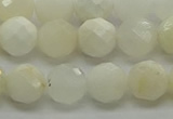 COP932 15.5 inches 8mm faceted round white opal gemstone beads