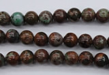 COP985 15.5 inches 6mm round green opal gemstone beads wholesale