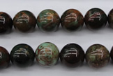 COP988 15.5 inches 12mm round green opal gemstone beads wholesale