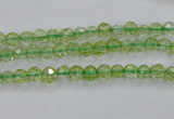 COQ11 16 inches 6mm faceted round dyed olive quartz beads wholesale