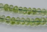 COQ20 16 inches 5*10mm rondelle dyed olive quartz beads wholesale