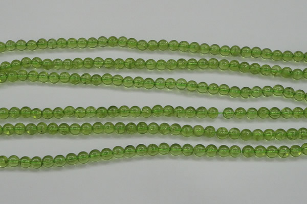 COQ202 15.5 inches 4mm - 5mm round natural olive quartz beads