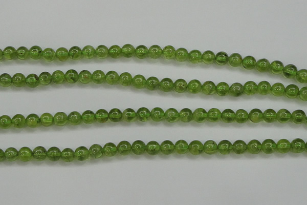 COQ203 15.5 inches 6mm - 7mm round natural olive quartz beads