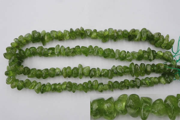 COQ64 15.5 inches 8*12mm natural olive quartz chips beads wholesale