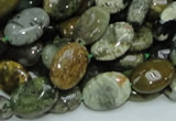 COS04 15.5 inches 10*14mm oval ocean stone beads wholesale