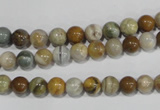 COS161 15.5 inches 6mm round ocean stone beads wholesale