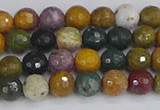 COS201 15.5 inches 6mm faceted round ocean jasper beads