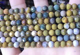 COS310 15.5 inches 6mm faceted round ocean jasper beads