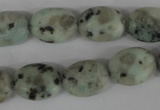 COV107 15.5 inches 12*16mm oval sesame jasper beads wholesale