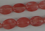 COV110 15.5 inches 12*16mm oval cherry quartz beads wholesale