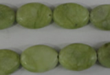 COV127 15.5 inches 13*18mm oval lemon jade beads wholesale