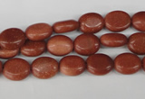 COV15 15.5 inches 8*10mm oval goldstone gemstone beads wholesale