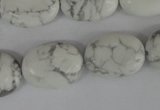 COV155 15.5 inches 15*20mm oval white howlite beads wholesale