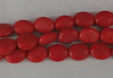 COV23 15.5 inches 8*10mm oval synthetic coral beads wholesale