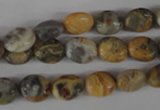 COV26 15.5 inches 8*10mm oval crazy lace agate beads wholesale