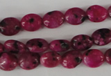 COV30 15.5 inches 8*10mm oval sesame red jasper beads wholesale