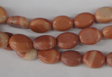 COV33 15.5 inches 8*10mm oval red mud jasper beads wholesale