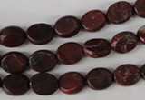 COV35 15.5 inches 8*10mm oval brecciated jasper beads wholesale