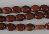 COV36 15.5 inches 8*10mm oval red jasper beads wholesale