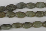 COV51 15.5 inches 8*12mm oval labradorite beads wholesale