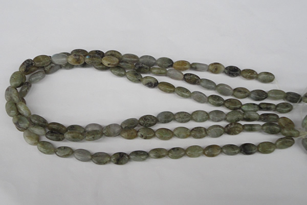 COV51 15.5 inches 8*12mm oval labradorite beads wholesale