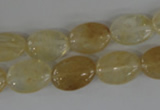 COV93 15.5 inches 10*14mm oval watermelon yellow beads wholesale