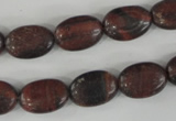 COV95 15.5 inches 10*14mm oval red tiger eye beads wholesale