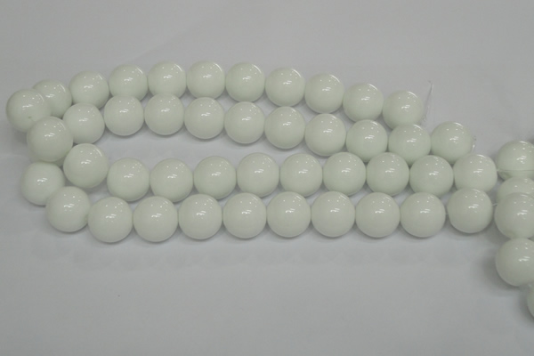 CPB08 15.5 inches 18mm round white porcelain beads wholesale