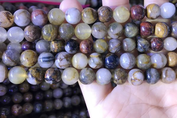 CPB1025 15.5 inches 9mm round natural pietersite beads