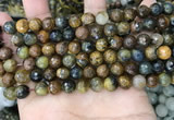 CPB1065 15.5 inches 4mm faceted round natural pietersite beads