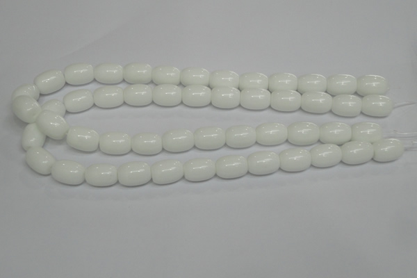 CPB11 15.5 inches 10*14mm drum white porcelain beads wholesale