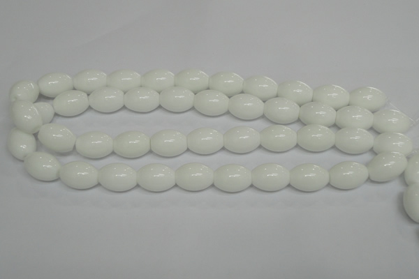 CPB19 15.5 inches 13*18mm rice white porcelain beads wholesale