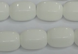 CPB68 15.5 inches 15*20mm drum white porcelain beads wholesale