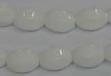 CPB70 15.5 inches 12*16mm rice white porcelain beads wholesale