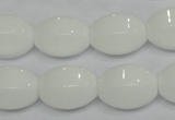 CPB71 15.5 inches 13*18mm rice white porcelain beads wholesale