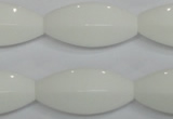 CPB81 15.5 inches 15*30mm rice white porcelain beads wholesale