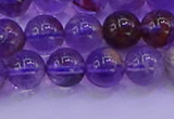 CPC602 15.5 inches 8mm round purple phantom quartz beads