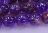 CPC603 15.5 inches 10mm round purple phantom quartz beads