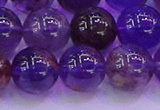 CPC604 15.5 inches 12mm round purple phantom quartz beads