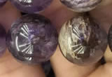 CPC615 15.5 inches 16mm round purple phantom quartz beads