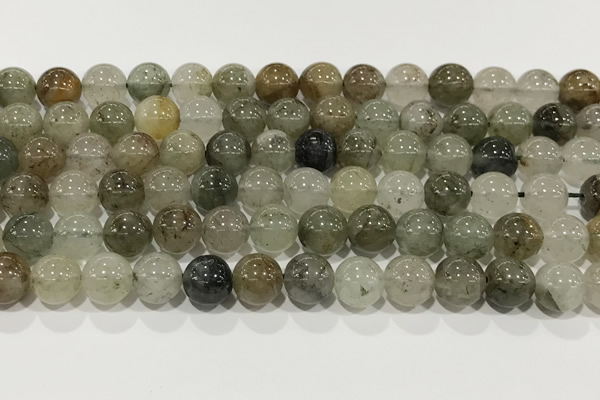 CPC681 15.5 inches 8mm round chorite green phantom beads