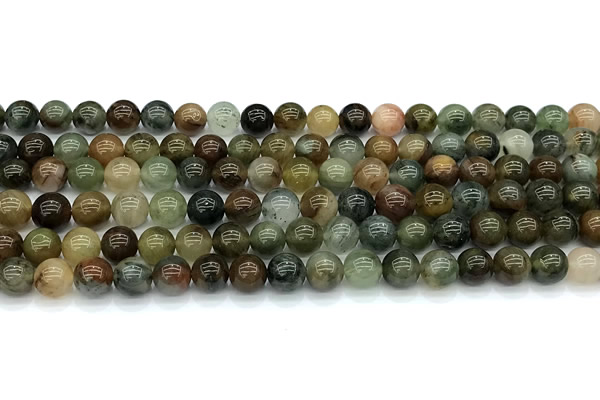 CPC691 15 inches 8mm round phantom quartz beads